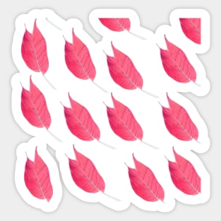 Leaf Pink Sticker